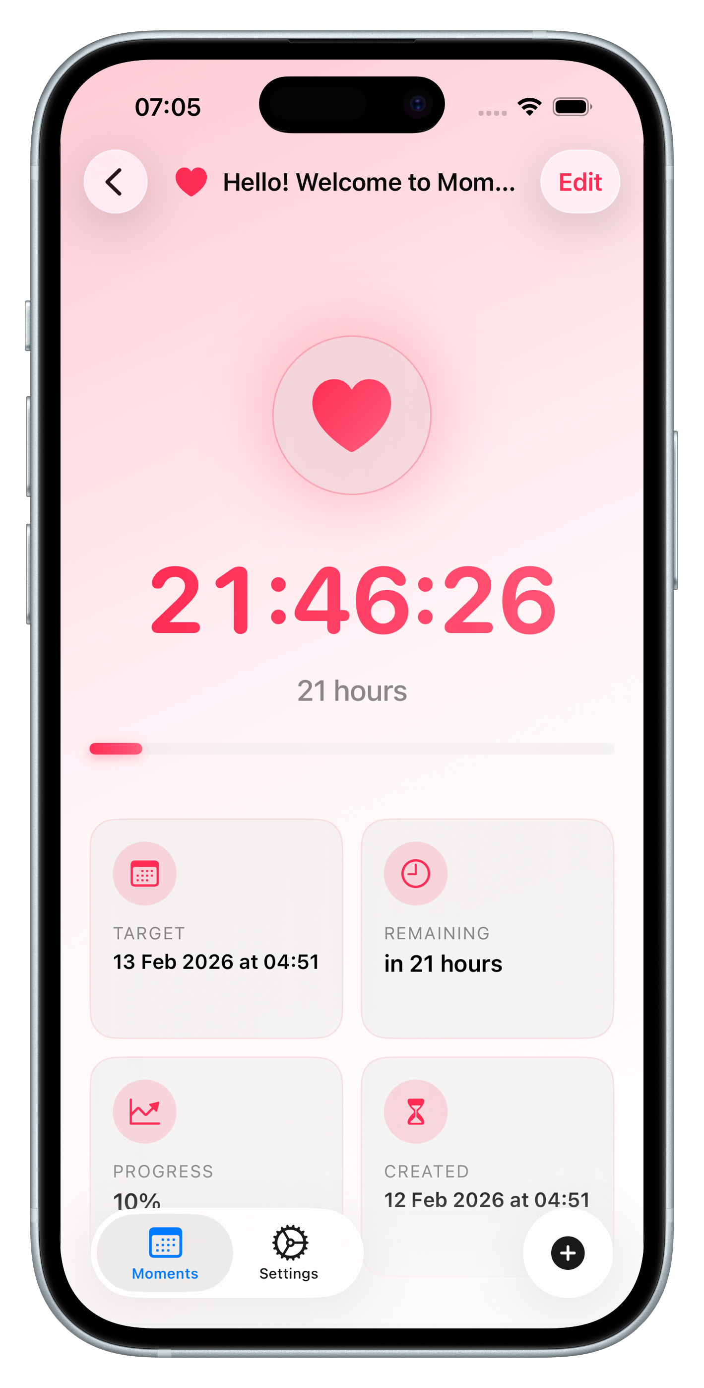 Moments app screenshot 3
